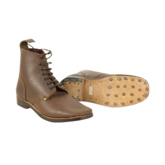 WW1 B5 British Army Brown Leather ankle ammo boot