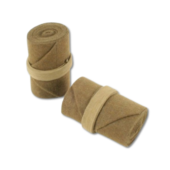 WW1 British Army Puttees, Brown Woollen Long Putties