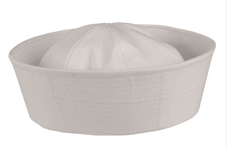 USN Dixie cap white US Navy Sailors Hat.