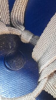 WW2 US Army Medic Helmet, Front seam swivel