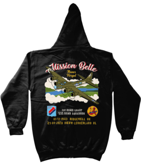 HOODIE ZWART MISSION BELLE