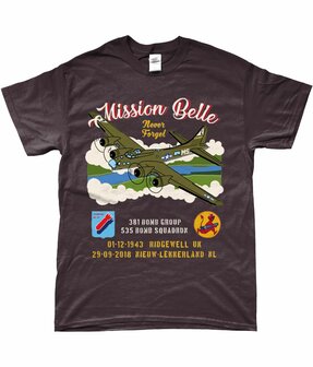 Shirt Mission Belle B-17 tekening