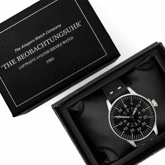 German Luftwaffe Aviator Service Watch - The Beobachtungsuhr - Black