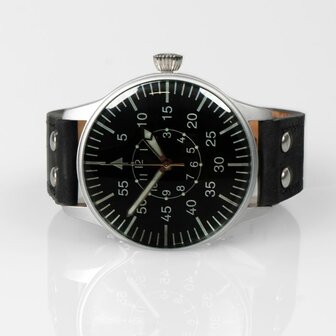 German Luftwaffe Aviator Service Watch - The Beobachtungsuhr - Black