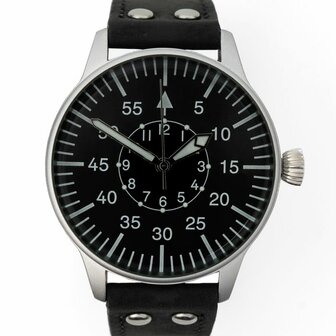 German Luftwaffe Aviator Service Watch - The Beobachtungsuhr - Black