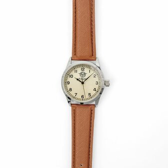 British RAF Service Watch - The Airman Pilot&#039;s Watch - Brown Strap