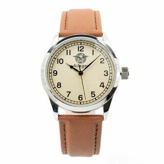 British RAF Service Watch - The Airman Pilot&#039;s Watch - Brown Strap