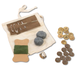 British Army &quot;Housewife&quot; sewing kit in cotton pouch