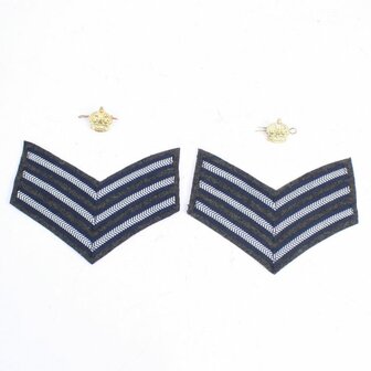 RAF Flight Sergeant Rank with Brass crowns
