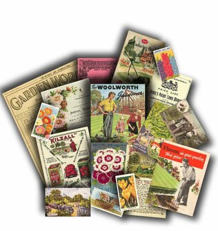 Vintage Tuinreclame Replica&#039;s &ndash; Historische Zaadzakjes &amp; Tuinadvertenties (1930-1950)
