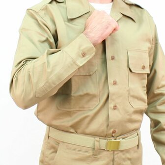 WW2 US WW2 Officers Summer Service Chino Shirt