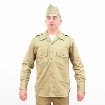 WW2 US WW2 Officers Summer Service Chino Shirt