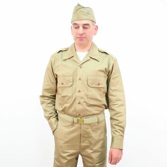 WW2 US WW2 Officers Summer Service Chino Shirt
