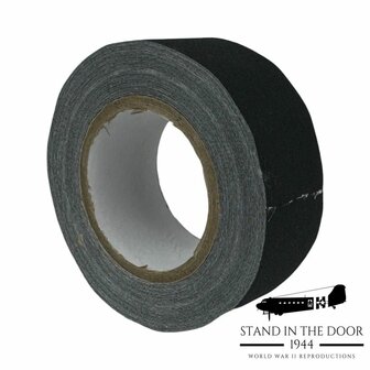 US Friction Tape &ndash; Zwarte WWII Rol (1&quot;x24&#039;)