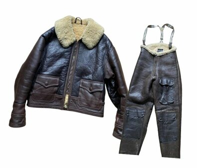 B-3 Shearling Flying Jacket &amp; Trousers Set &ndash; Maatwerk Replica (Particulier Aanbod)