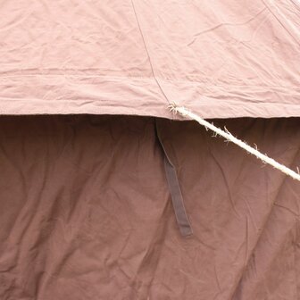 Bruine MKV Bell Tent &ndash; Katoenen Canvas Tenthistorie (Compleet met haringen en middenstok)