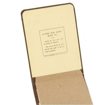 WW2 Army Book AB153 &ndash; Field Message Pad (Reproductie / Display)