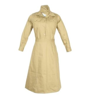 US Women&rsquo;s Chino Summer Skirt &ndash; khaki cotton WAC summer skirt reproduction