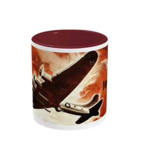 Mok keramiek Flying Fortress WWII &ndash; voorzijde