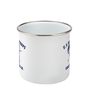 occoa enamel mug front view WWII US Army Camp Toccoa design