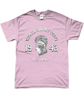 WAC 1943 T-shirt Light Pink &ndash; white Pallas Athene symbol