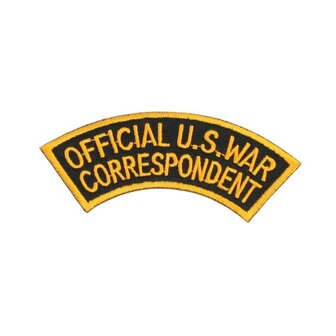 Official US War correspondent badge