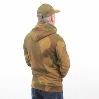Front view Denison camouflage hoodie
