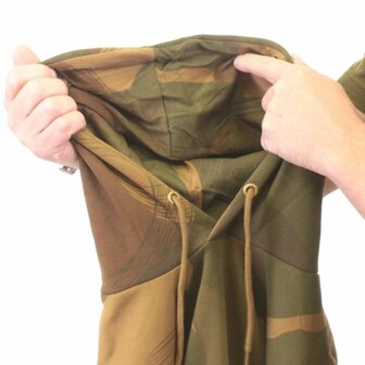 Front view Denison camouflage hoodie