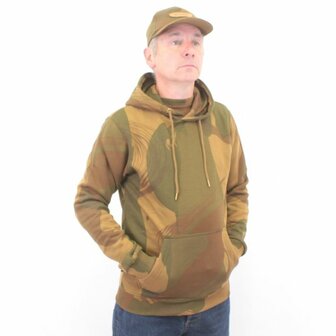 Front view Denison camouflage hoodie