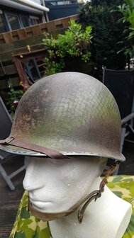M1 Paratrooper Helmet &ndash; 517th Parachute Infantry Regiment, Zuid-Frankrijk Augustus 1944 (Origineel)