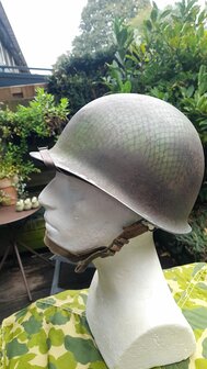 M1 Paratrooper Helmet &ndash; 517th Parachute Infantry Regiment, Zuid-Frankrijk Augustus 1944 (Origineel)