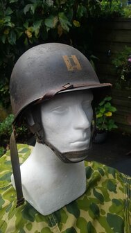 Original US Korean War Paratrooper Helmet &ndash; M1 Front Seam 1942 with CAPAC Liner