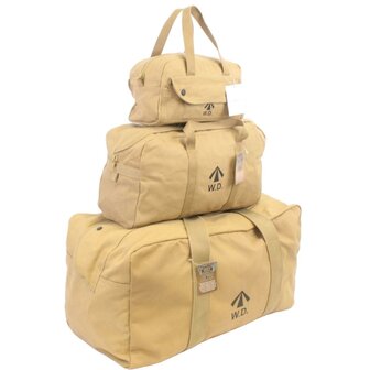 WD Holdall Small British WW2 made from khaki canvas &ndash; small - middle - Large