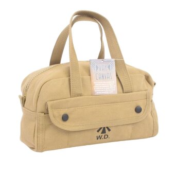 Khaki WD Tool Bag / Wash Bag / Holdall &ndash; British WW2