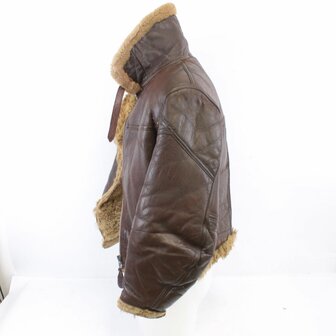 Original WWII RAF Irvin Flying Jacket rear view with shearling collar