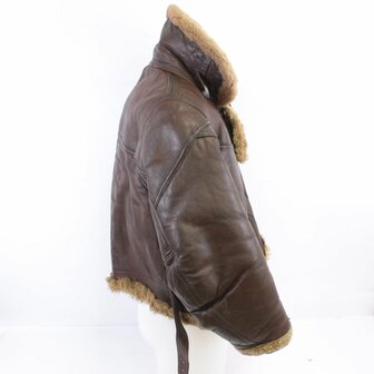 Original WWII RAF Irvin Flying Jacket rear view with shearling collar