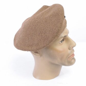  General Service Cap Small Crown side profile in brown wool left