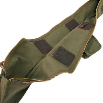 US M1 Thompson gun cover in green cotton canvas with stencil marking