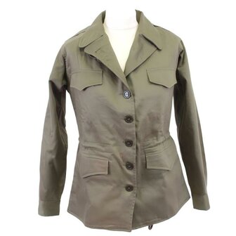 US WW2 Women's M43 Jacket front view Olive Drab reproduction