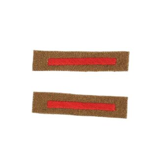 Royal Military Police RMP Arm of Service strip with red bar on khaki felt backing (WW2 reproduction)