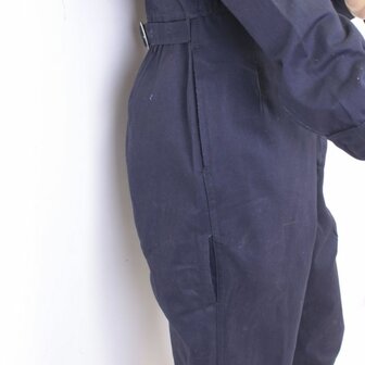Original British ARP overall from the war years as a reference for civilian Second World War work clothing.