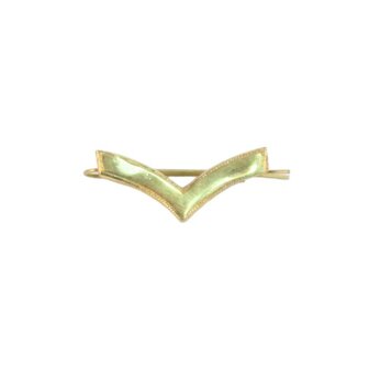 Brass Lance Corporal rank badge for British leather wrist strap
