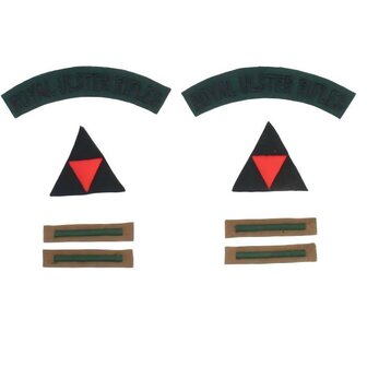 Royal Ulster Rifles shoulder title set for British WW2 Battle Dress