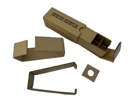 Army Protective Ointment M4 box with black sans-serif print