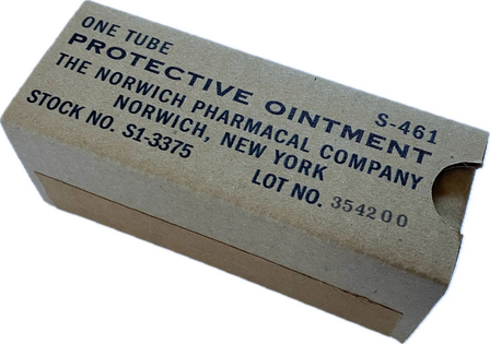 Navy S-461 Protective Ointment box reproduction with dark print