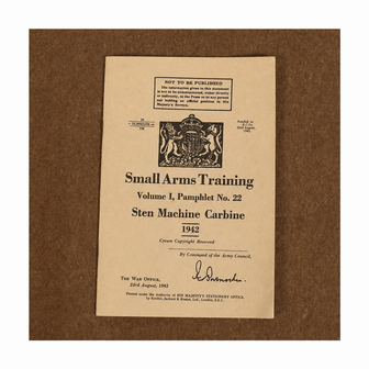 Sten Gun Manual, Small Arms Training Vol 1