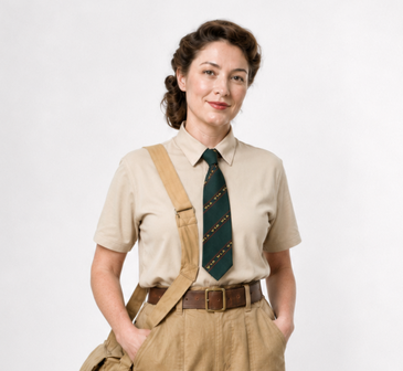Reproductie WLA Land Girl das voor British Home Front uniform / Reproduction WLA Land Girl tie for British Home Front uniform