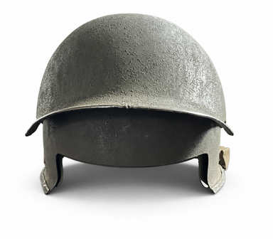US T14 Photographer Helmet reproduction with distinctive cut-out and front visor section