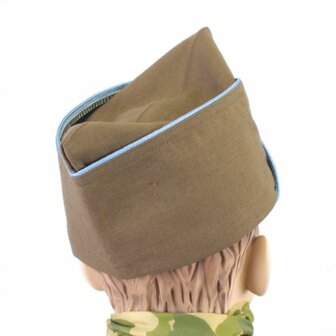 WWII US Army Paratrooper garrison cap for children with blue piping and parachute badge