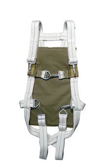 WWII USAAF AN-6510 Seat Parachute Assembly reproduction back side